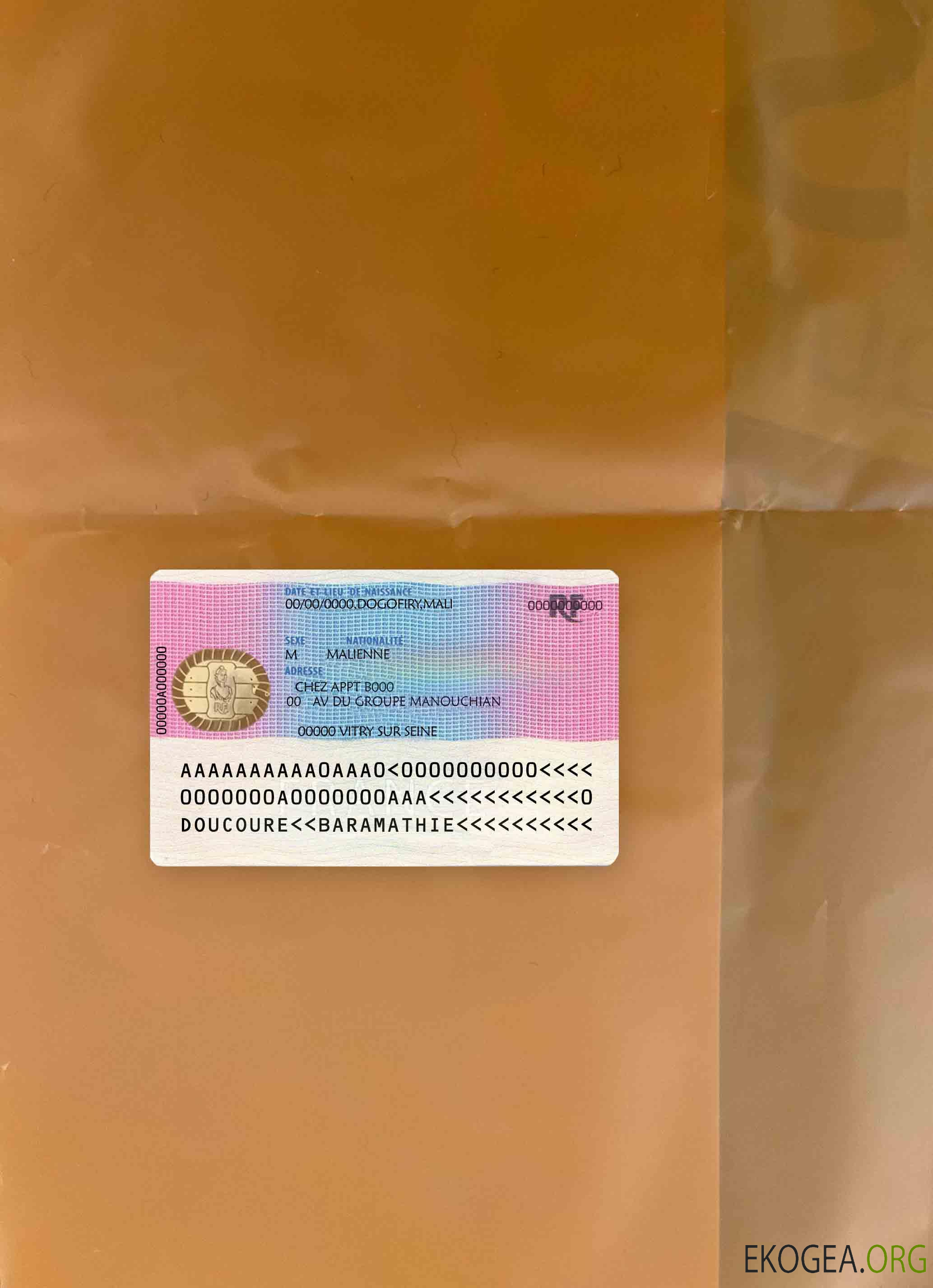 France Titre de séjour photolook RETOUR